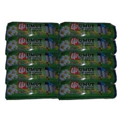 Umut Jumbo J250, 80x110 cm 90 litre, 10 adet, 10 Rulo Çöp Torbası Umut Jumbo J250, 80x110 cm 90 litre, 10 adet, 10 Rulo Çöp Torbası