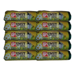 Umut Jumbo J400, 80x110 cm 90 litre, 10 adet, 10 Rulo Çöp Torbası Umut Jumbo J400, 80x110 cm 90 litre, 10 adet, 10 Rulo Çöp Torbası