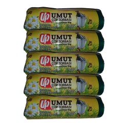 Umut Jumbo J400, 80x110 cm 90 litre, 10 adet, 5 Rulo Çöp Torbası Umut Jumbo J400, 80x110 cm 90 litre, 10 adet, 5 Rulo Çöp Torbası