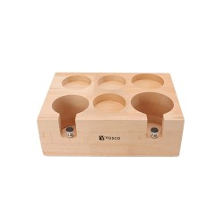 Vosco VSC-MT6 Ahşap Stantlı Tamper Matı 6 Gözlü Vosco VSC-MT6 Ahşap Stantlı Tamper Matı 6 Gözlü