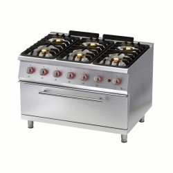 Vital  GKF9030M VITAL 900 SERİES GKF9030M 6 BRÜLÖRLÜ GAZLI BÜYÜK FIRINLI KUZİNE