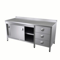 Vital VCT-DAG-166 Çalışma Tezgahı Dolaplı Taban Ve Ara Raflı Grup Çekmeceli Vital VCT-DAG-166 Çalışma Tezgahı Dolaplı Taban Ve Ara Raflı Grup Çekmeceli