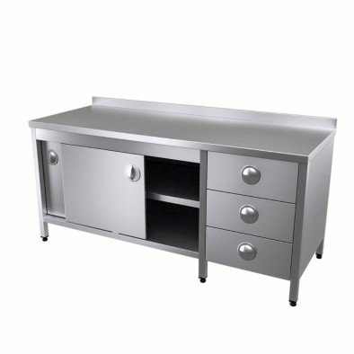 Vital VCT-DAG-167 Çalışma Tezgahı Dolaplı Taban Ve Ara Raflı Grup Çekmeceli Vital VCT-DAG-167 Çalışma Tezgahı Dolaplı Taban Ve Ara Raflı Grup Çekmeceli