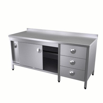 Vital  VCT-DG-196 Çalışma Tezgahı Dolaplı Grup Çekmeceli