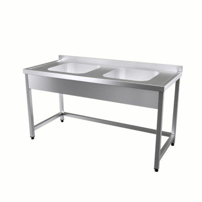 Vital VCT-EC-146 Çalışma Tezgahı Çift Evyeli Vital VCT-EC-146 Çalışma Tezgahı Çift Evyeli
