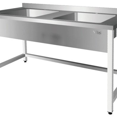 Vital  VCT-EC-186 Çalışma Tezgahı Çift Evyeli