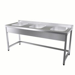 Vital VCT-EU-207 Çalışma Tezgahı Üç Evyeli Vital VCT-EU-207 Çalışma Tezgahı Üç Evyeli