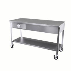 Vital  VCT-HTC-196 Çalışma Tezgahı Hareketli Taban Raflı Tek Çekmeceli