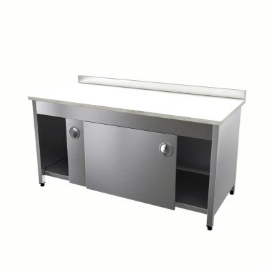 Vital VCT-MD-128 Çalışma Tezgahı Mermer Tablalı Dolaplı Vital VCT-MD-128 Çalışma Tezgahı Mermer Tablalı Dolaplı