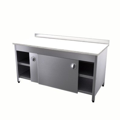 Vital VCT-MDA-148 Çalışma Tezgahı Mermer Tablalı Dolaplı Ara Raflı Vital VCT-MDA-148 Çalışma Tezgahı Mermer Tablalı Dolaplı Ara Raflı