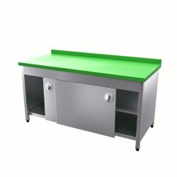 Vital VCT-PD-166 Çalışma Tezgahı Polietilen Tablalı Dolaplı Vital VCT-PD-166 Çalışma Tezgahı Polietilen Tablalı Dolaplı