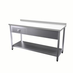 Vital VCT-PTC-97 Çalışma Tezgahı Polietilen Tablalı Taban Raflı Çekmeceli Vital VCT-PTC-97 Çalışma Tezgahı Polietilen Tablalı Taban Raflı Çekmeceli