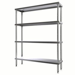 Vital  VRDD-10746 İstif Rafı -Demonte 4 Katlı, Düz Tablalı, Light