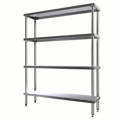 Vital  VRDD-13761 İstif Rafı -Demonte 4 Katlı, Düz Tablalı, Light