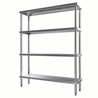 Vital  VRDP-13753 İstif Rafı -Demonte 4 Katlı, Delikli