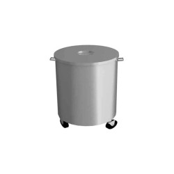 Empero EMP.CY.01 Tekerlekli Yuvarlak Çöp Kovası Inox Empero EMP.CY.01 Tekerlekli Yuvarlak Çöp Kovası Inox